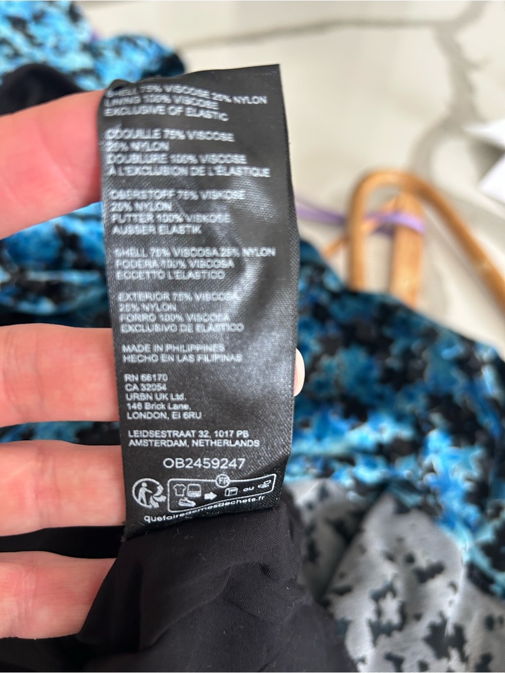 NWT Anthropologie Katerina Blue/Black Floral Velvet V-Neck Maxi Dress Size Small - Picture 11 of 13